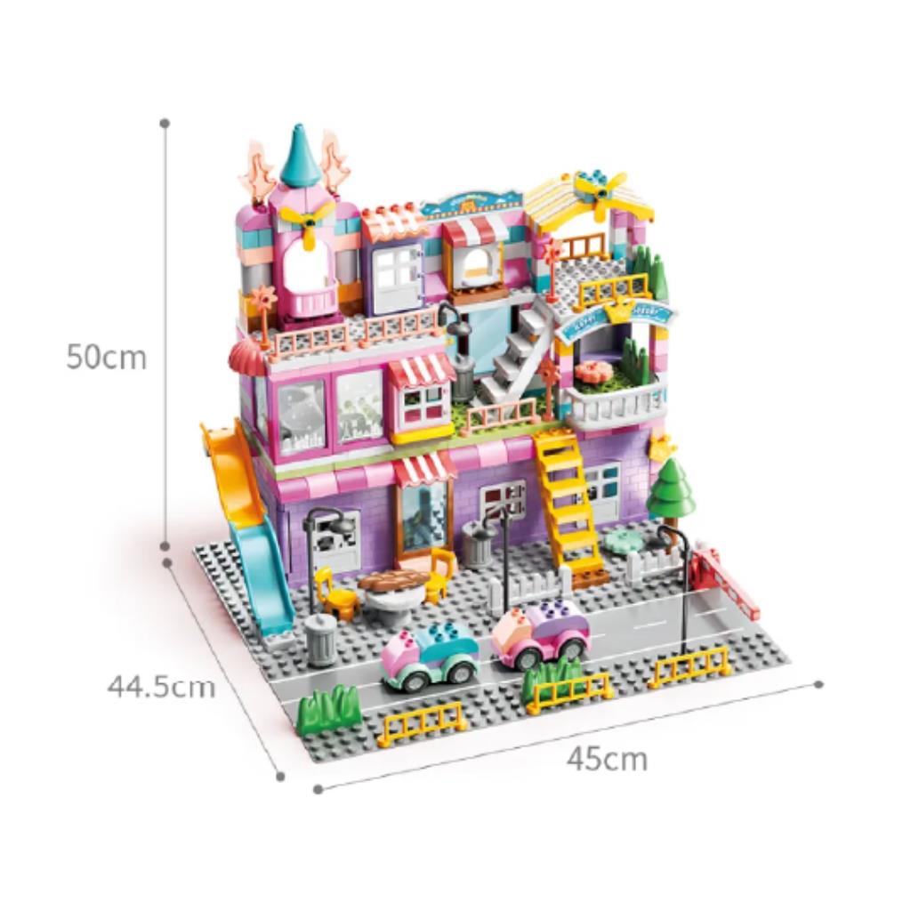 Big Building Blocks - Fit Girl Villa Building Blocks – 400 PCS